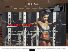 Tablet Screenshot of forma-sport.com